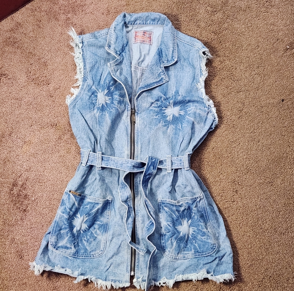 Revolt Jeans Blue Denim Sleeveless Tunic